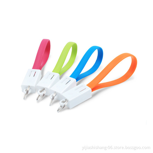 Yijiashishang 20cm Short Keychain USB Charge Data Cable for iPhone